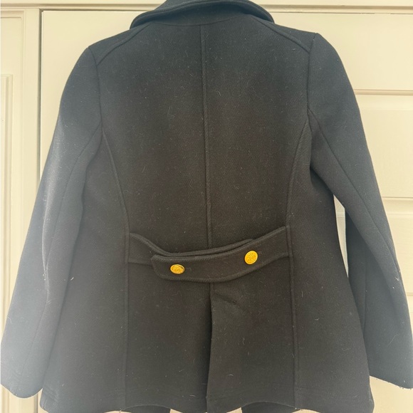 J. Crew Black Peacoat with Gold Buttons - Picture 3 of 4